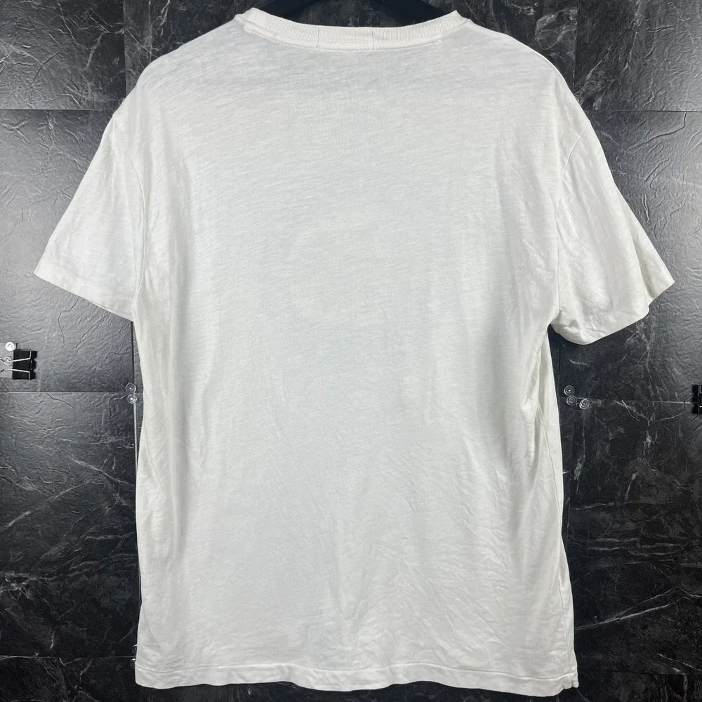 Polo Ralph Lauren Men's White Lake Placid NY Shirt Small -Flaws